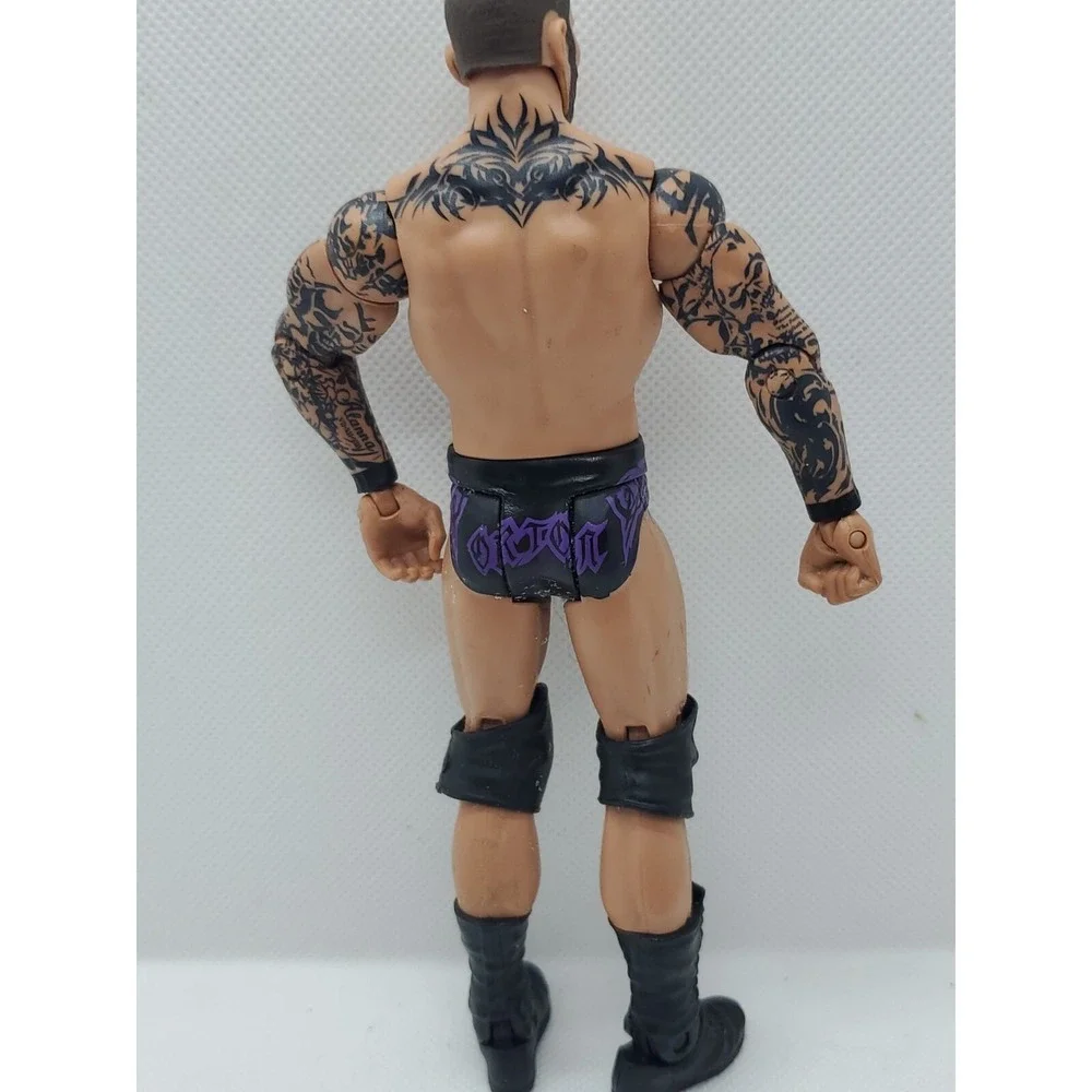 WWE Randy Orton‎ Elite Series Action Figure Black Purple Trunks Tattoos Mattel